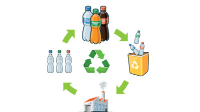 Pfandflaschen-Recycling-Kreislauf