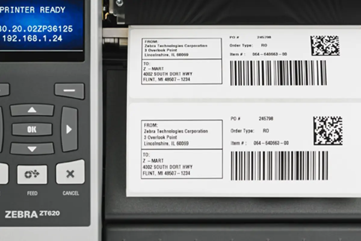 Label Printer Zebra ZT620 detail