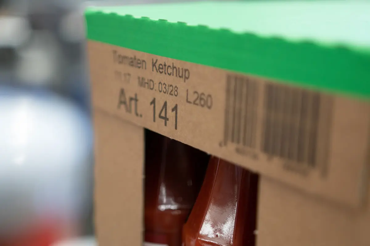 Direkte Kennzeichnung auf Lebensmittelkarton