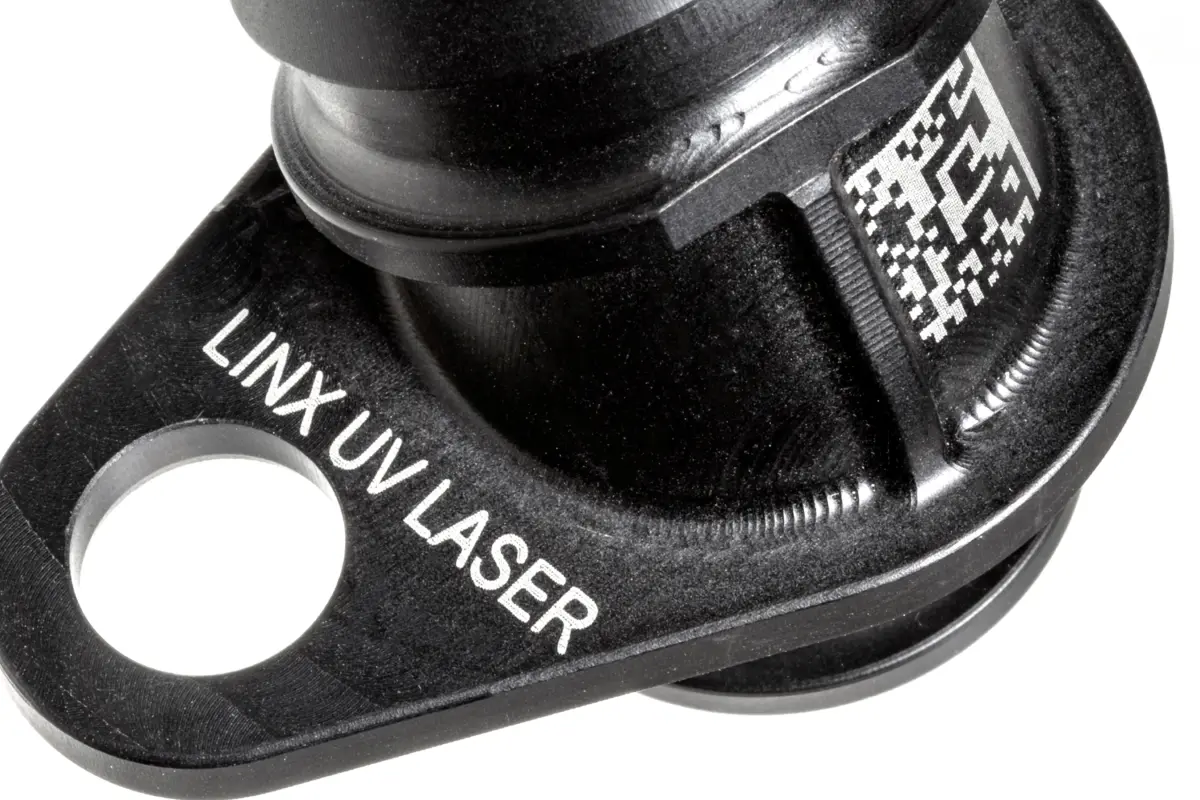 Laser marking on plastic rotary knob